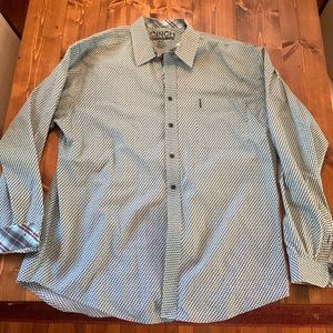 Cinch button down western shirt size XXL